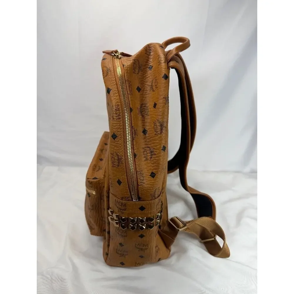 MCM Stark Side Studs Backpack in Visetos Medium SPB-TS 354557